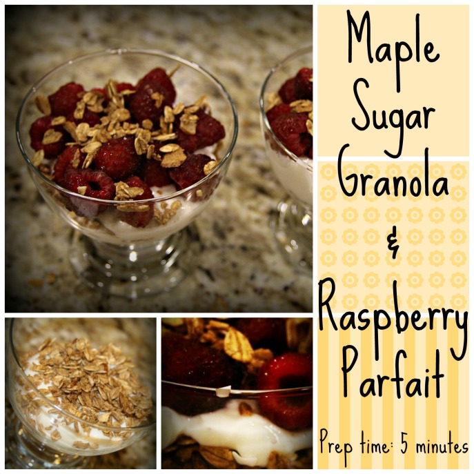 Maple Sugar Granola & Raspberry Parfait